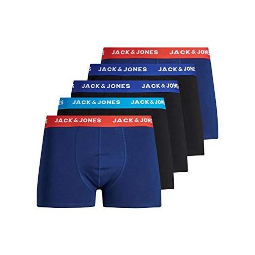 Jack & jones, boxer, confezione da 5 paia confezione da 5 surf the web senza sacco per la biancheria. L