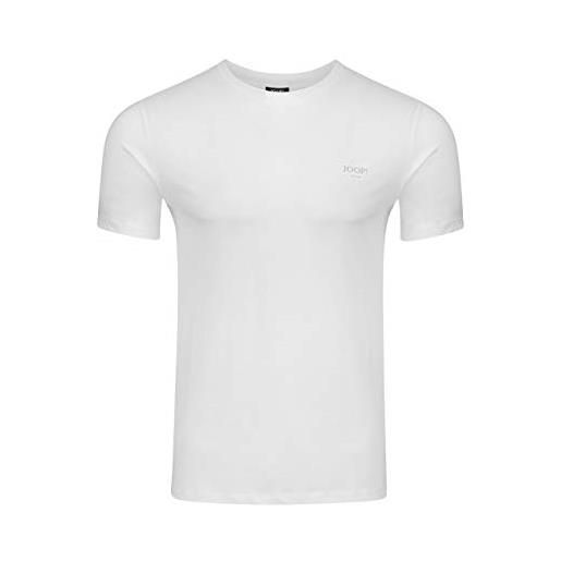 Joop! alphis - maglietta da uomo con scollo rotondo, vestibilità normale, s m l xl xxl blu bianco nero 100% cotone, bianco 100, l