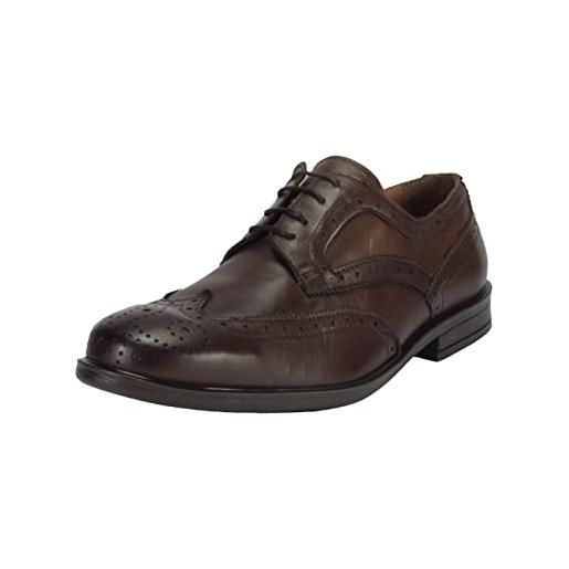 Xica da Silva scarpe stringate brogue uomo, scarpe eleganti, scarpe in pelle, prodotte in portogallo (nero, numeric_42)