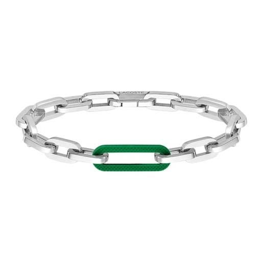 Lacoste braccialetto a catena da uomo collezione ensemble - 2040103