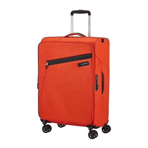 Samsonite litebeam - spinner m, valigia espandibile, arancione (tangerine orange), m (66 cm - 24 l)