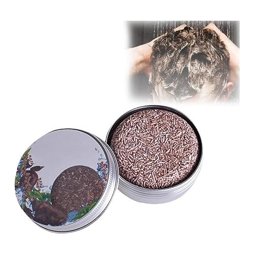 Jelaqmot hair darkening shampoo bar, hair reverse bar, refresh organic hair darkening shampoo bar for gray hair for men women (1pc, one size)