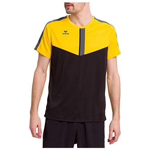 Erima squad maglietta, uomo, multicolore (giallo/nero/slate grey), 3xl