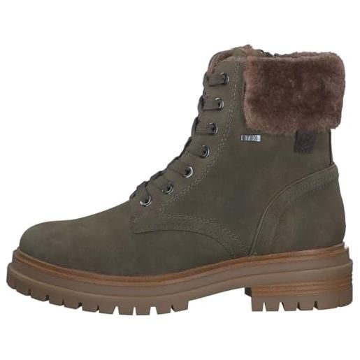 s.Oliver 5-26233-41, stivali da neve donna, verde, 37 eu