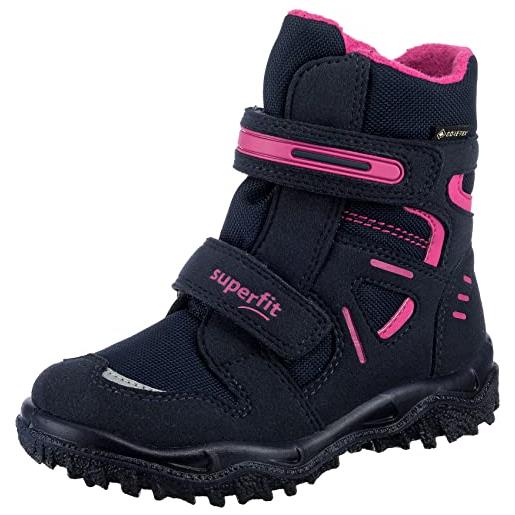 Superfit husky imbottitura calda in gore-tex, stivali da neve, blu/rosa 8020, 38 eu