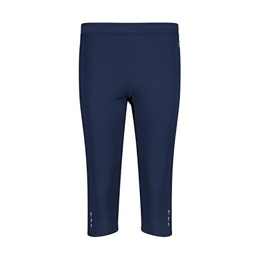 CMP - pantaloni a ¾ elasticizzati da donna, blue-bianco, 44