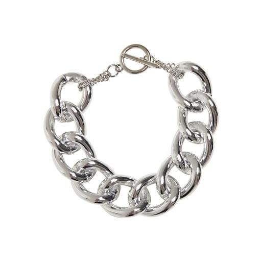 Urban Classics bracciale unisex flashy chain bracelet silver s/m