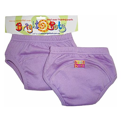 Bright Bots - riutilizzabili potty training pantaloni, mutandine di apprendimento, confezione doppia, 2pk, l, 24-30 mesi, colore: malva