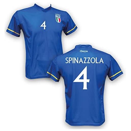 Generico maglia calcio italia home spinazzola 4 replica autorizzata 2023 taglie da bambino e adulto. (12 anni)