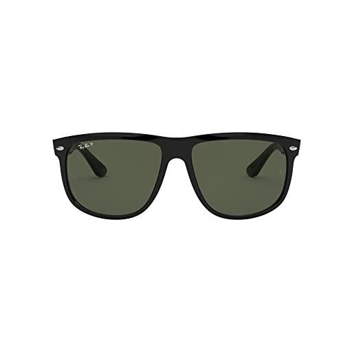 Ray-Ban - occhiali da sole rb4147 rettangolari, uomo, black frame/ crystal green lens