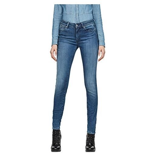 G-STAR RAW women's g-shape high super skinny jeans, blu (medium aged d07113-9425-071), 25w / 32l