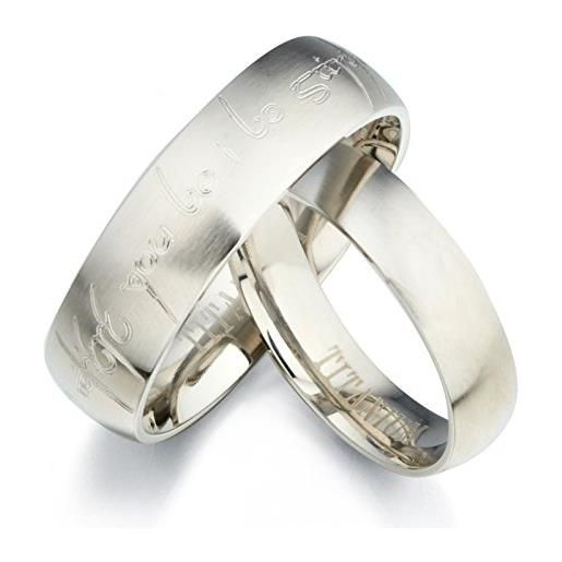 Gemini, set di anelli per lui e per lei in titanio opaco personalizzati con alfabeto stile elfico tengwar, fedi nuziali, taglie britanniche da h a z6