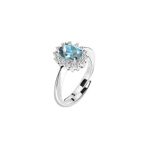 Bluespirit princess anello donna in argento 925, cristalli - p. 25m4030005