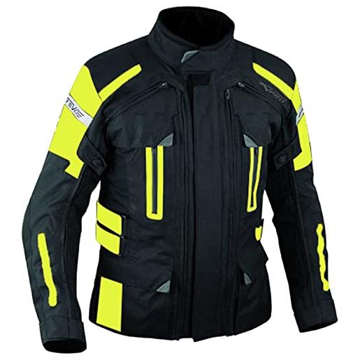 A-Pro giacca sfoderabile 4 strati termica 4 stagioni mesh impermeabile fluo l