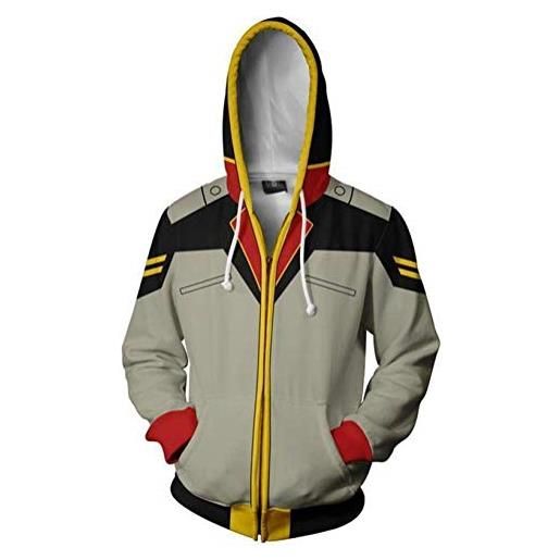 WANHONGYUE anime mobile suit gundam jacket giacca con cappuccio adulto cosplay 3d stampa hoodie felpe sweatshirt cappotto 672/5 xl