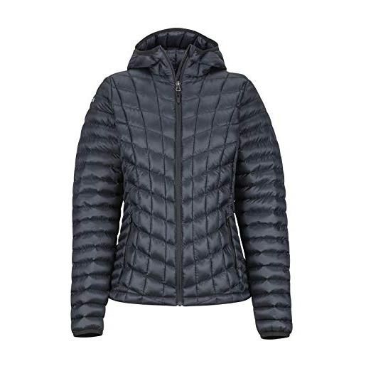 Marmot wm's Marmot featherless hoody giacca isolata, caldo cappotto per esterni, giacca a vento idrorepellente, antivento, donna, black, xs