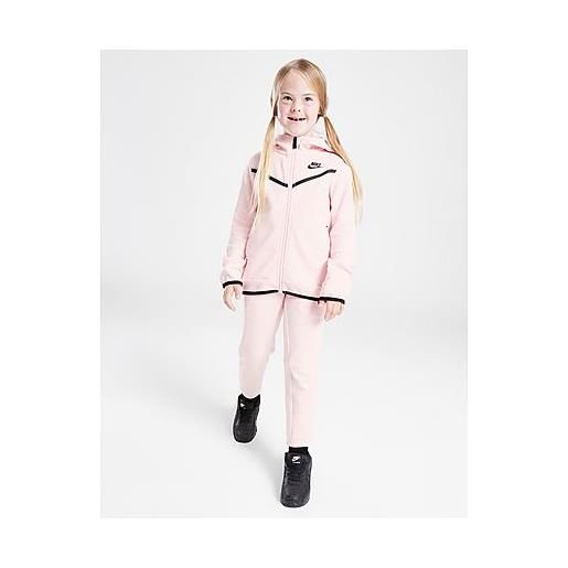 Nike girls' tech fleece full zip tracksuit children, pink