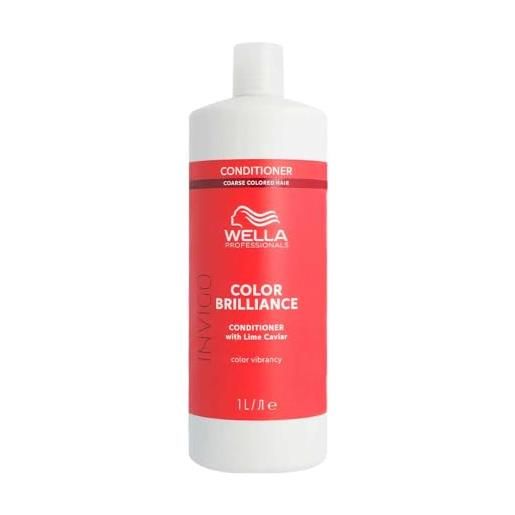 Wella Professionals invigo color brilliance balsamo con vitamina e, protezione colore e luminosità, per capelli spessi 1l