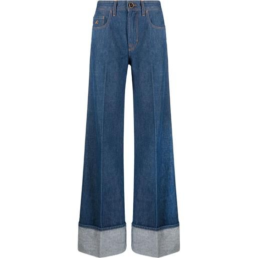 Jacob Cohën jeans svasati a vita alta - blu