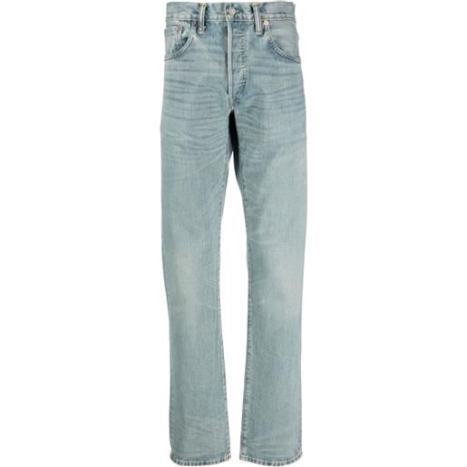 Ralph Lauren RRL jeans dritti con applicazione - blu