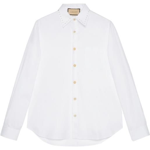 Gucci camicia con decorazione - bianco