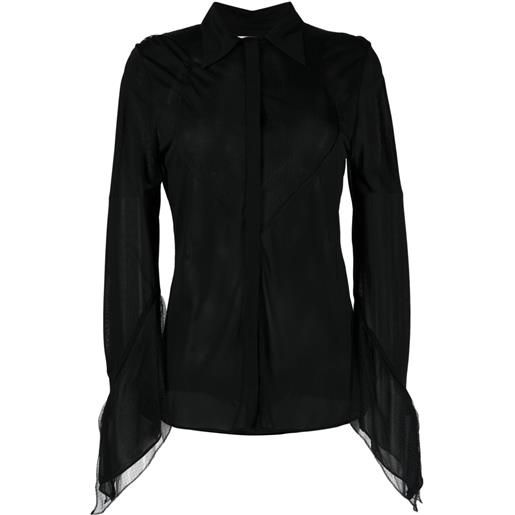 Victoria Beckham camicia a maniche lunghe - nero