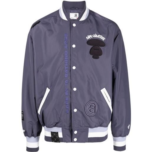 AAPE BY *A BATHING APE® bomber con ricamo - viola