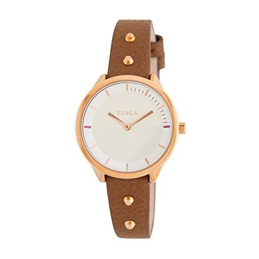 Furla orologio analogico quarzo donna con cinturino in pelle r4251102523