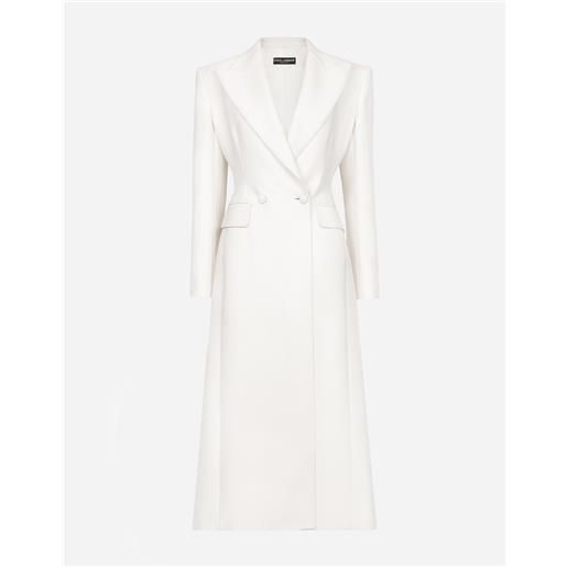 Dolce & Gabbana cappotto lungo doppiopetto in cady di lana