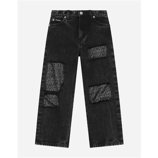 Dolce & Gabbana jeans 5 tasche con interno in twill di seta