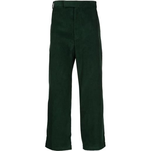 Thom Browne pantaloni a coste - verde