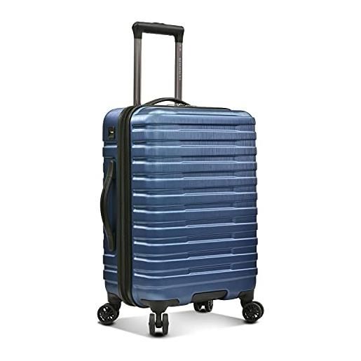 U.S. Traveler us traveler hardside - bagaglio a 8 ruote con manico in alluminio, marina militare (blu) - us09181n22