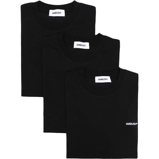 AMBUSH t-shirt con ricamo - nero