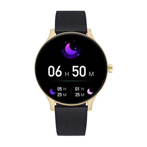 Radiant - collezione san diego - orologio intelligente, smartwatch con frequenzimetro, misuratore di pressione sanguigna, del sonno e funzione dell' attività digitale. Compatibile con android ios. 