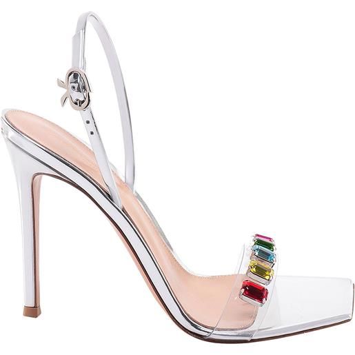 Gianvito Rossi sandali con tacco ribbon candy