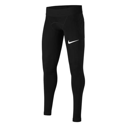Nike padded goalie, calzamaglia da portiere bambino, nero/nero/bianco, xl