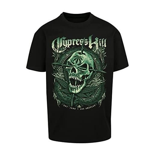Mister Tee cypress hill skull face oversize tee black xs t-shirt, uomini