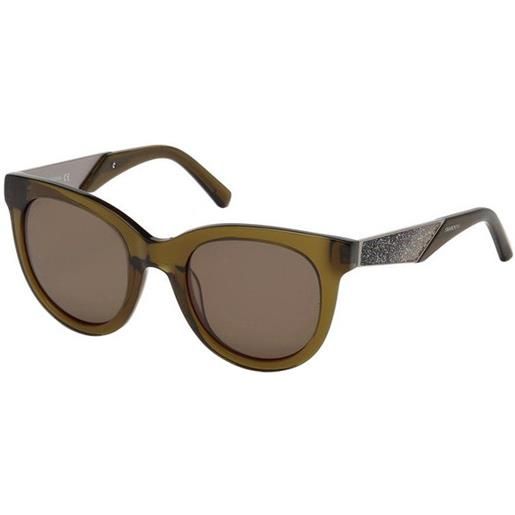 Swarovski sk0126 96j | occhiali da sole graduati o non graduati | plastica | tondi | verde | adrialenti