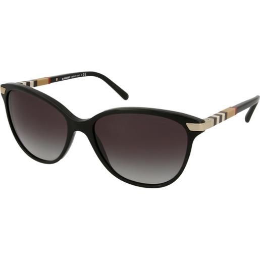 Burberry be4216 30018g | occhiali da sole graduati o non graduati | prova online | plastica | cat eye | nero | adrialenti