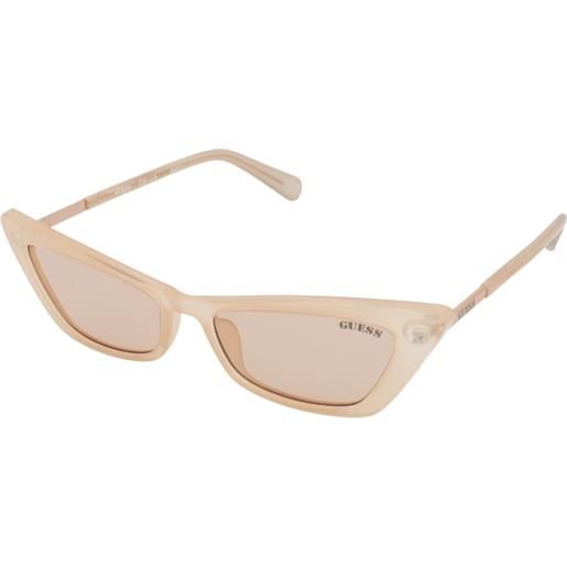 Guess gu8229 57e | occhiali da sole graduati o non graduati | prova online | plastica | cat eye | rosa, trasparente | adrialenti