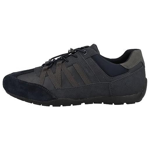Geox u ravex a, scarpe da ginnastica uomo, blu (black), 39 eu