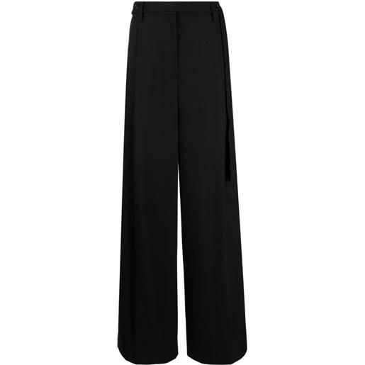 System pantaloni con pieghe - nero