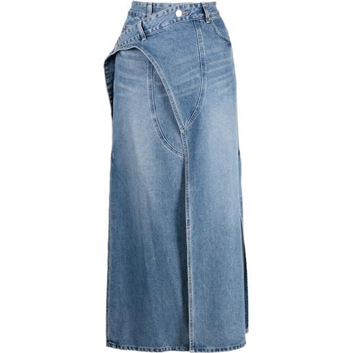 System gonna denim con applicazione - blu
