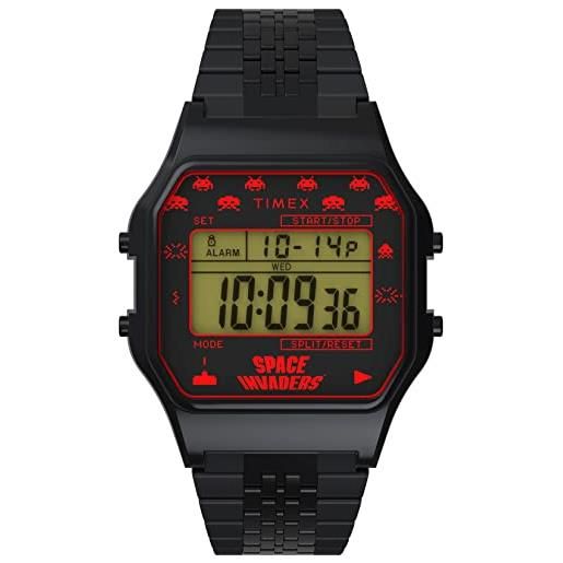 Timex orologio digitale al quarzo da uomo con cinturino in acciaio inossidabile tw2v30200