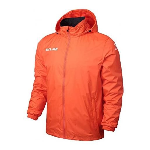 KELME adult windproof jacket giacca impermeabile uomo, uomo, k15s604-1, arancione, xl