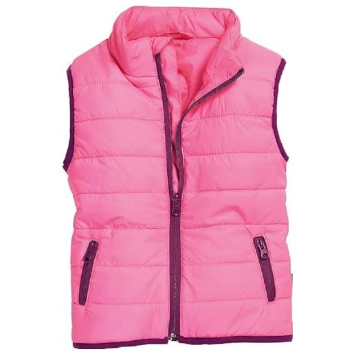 Playshoes gilet trapuntato, giacca da esterno unisex - bambini e ragazzi, rosa, 116