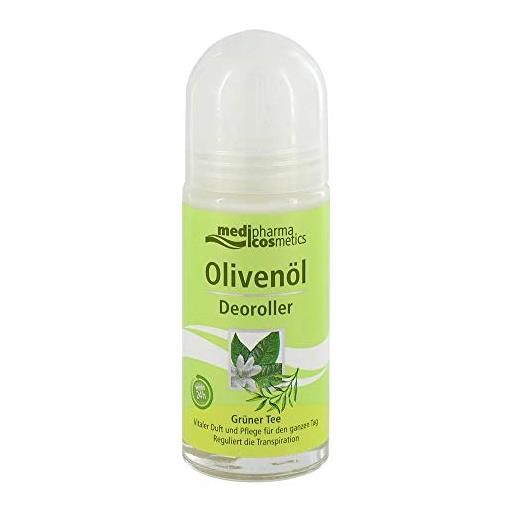 Medipharma cosmetics olivenöl deoroller grüner tee, 50 ml roll-on