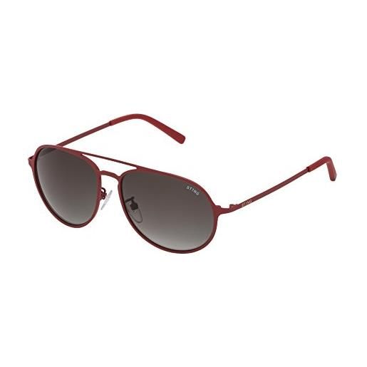 STING sst004 5506f5 occhiali da sole, rosso (rojo), 55.0 unisex-adulto