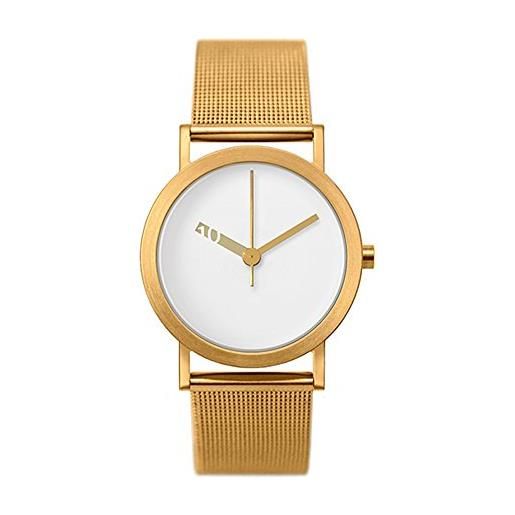 Projects Watches normal timepieces - extra normal - maglia d'oro in acciaio oro bianco orologio da polso, bracciale
