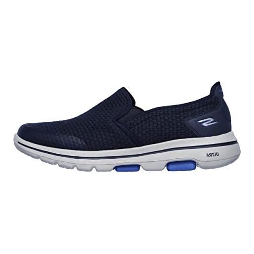 Skechers gowalk 5 apprize-double gore slip on performance scarpe da trekking sneaker, ginnastica uomo, blu blau navy, 41 eu x-larga